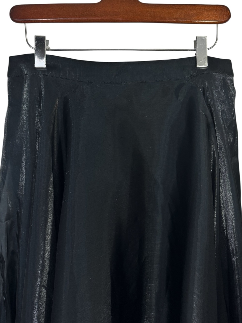 Anthropologie Bl-nk Arleth Black Midi Skirt Medium NWT - Picture 6 of 13